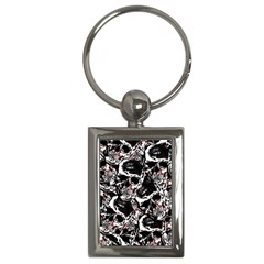 Skull Pattern Key Chains (rectangle) 