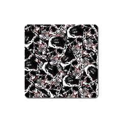 Skull Pattern Square Magnet