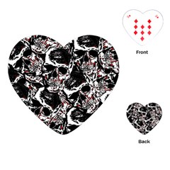 Skull Pattern Playing Cards (heart)  by ValentinaDesign