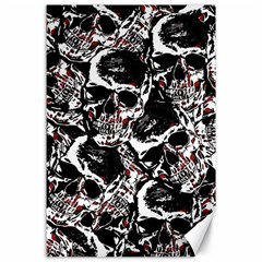 Skull Pattern Canvas 24  X 36 