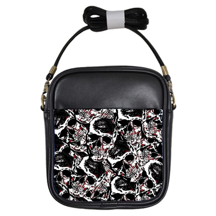 Skull pattern Girls Sling Bags