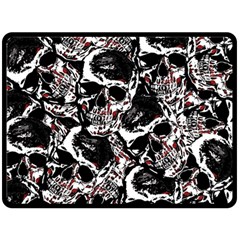 Skull Pattern Fleece Blanket (large) 