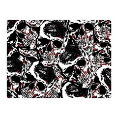 Skull Pattern Double Sided Flano Blanket (mini)  by ValentinaDesign