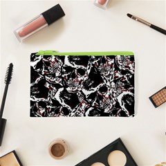 Skull Pattern Cosmetic Bag (xs)