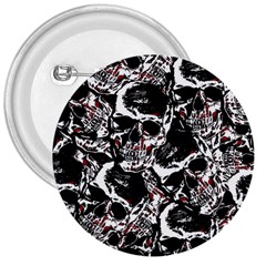 Skull Pattern 3  Buttons by ValentinaDesign