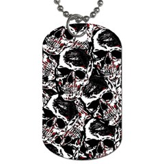 Skull Pattern Dog Tag (two Sides) by ValentinaDesign