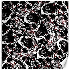 Skull Pattern Canvas 12  X 12  