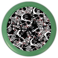 Skull Pattern Color Wall Clocks