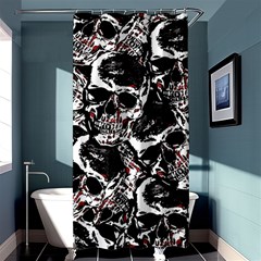 Skull Pattern Shower Curtain 36  X 72  (stall)  by ValentinaDesign