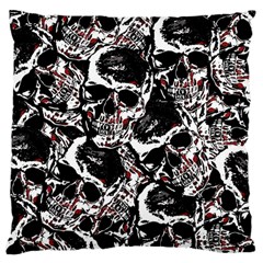 Skull Pattern Large Cushion Case (one Side) by ValentinaDesign