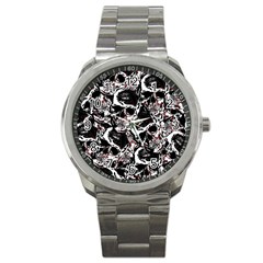 Skull Pattern Sport Metal Watch