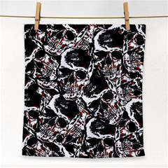 Skull Pattern Face Towel