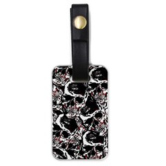 Skull Pattern Luggage Tags (one Side)  by ValentinaDesign