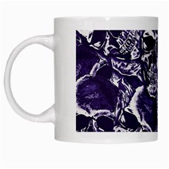 Skull Pattern White Mugs by ValentinaDesign