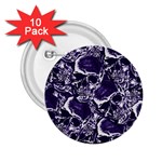 Skull pattern 2.25  Buttons (10 pack)  Front