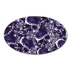 Skull Pattern Oval Magnet