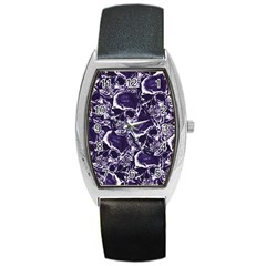 Skull Pattern Barrel Style Metal Watch by ValentinaDesign