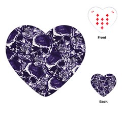 Skull Pattern Playing Cards (heart)  by ValentinaDesign