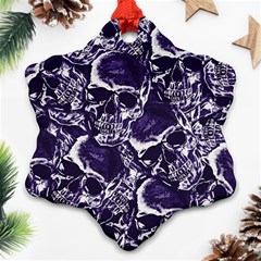 Skull Pattern Ornament (snowflake) by ValentinaDesign