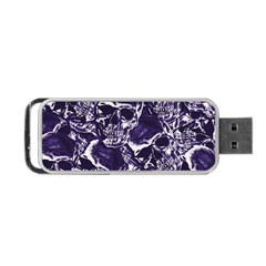 Skull Pattern Portable Usb Flash (two Sides) by ValentinaDesign