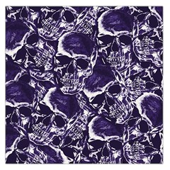 Skull Pattern Large Satin Scarf (square)