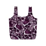 Skull pattern Full Print Recycle Bags (S)  Front