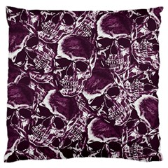 Skull pattern Large Flano Cushion Case (Two Sides)