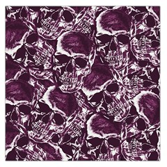 Skull Pattern Large Satin Scarf (square) by ValentinaDesign