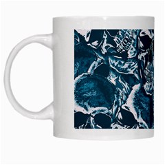 Skull Pattern White Mugs