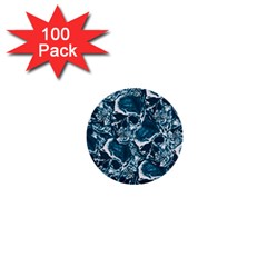 Skull pattern 1  Mini Buttons (100 pack) 