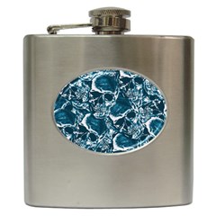 Skull pattern Hip Flask (6 oz)