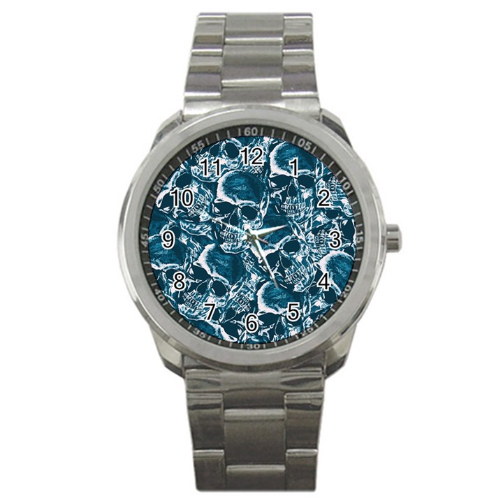 Skull pattern Sport Metal Watch