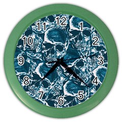 Skull pattern Color Wall Clocks