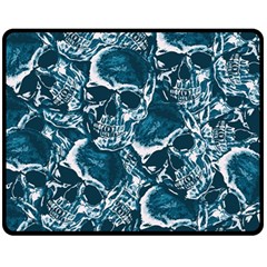 Skull pattern Fleece Blanket (Medium) 