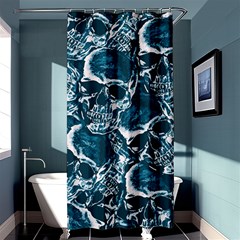 Skull pattern Shower Curtain 36  x 72  (Stall) 