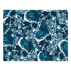 Skull pattern Double Sided Flano Blanket (Large) 