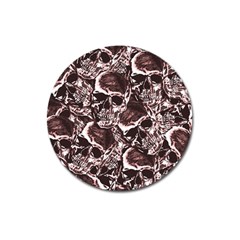 Skull Pattern Magnet 3  (round)