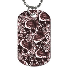 Skull Pattern Dog Tag (two Sides) by ValentinaDesign