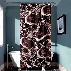 Skull Pattern Shower Curtain 36  X 72  (stall)  by ValentinaDesign