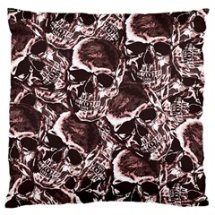 Skull Pattern Large Cushion Case (one Side) by ValentinaDesign