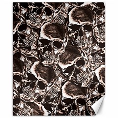 Skull pattern Canvas 11  x 14  