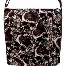 Skull pattern Flap Messenger Bag (S)