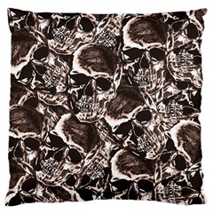 Skull pattern Large Flano Cushion Case (One Side)