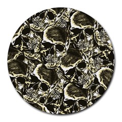 Skull Pattern Round Mousepads