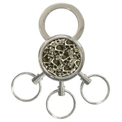 Skull pattern 3-Ring Key Chains