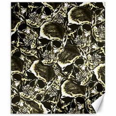 Skull pattern Canvas 8  x 10 