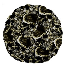 Skull pattern Large 18  Premium Round Cushions