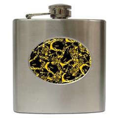 Skull Pattern Hip Flask (6 Oz) by ValentinaDesign