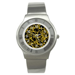 Skull Pattern Stainless Steel Watch