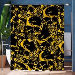 Skull Pattern Shower Curtain 60  X 72  (medium)  by ValentinaDesign